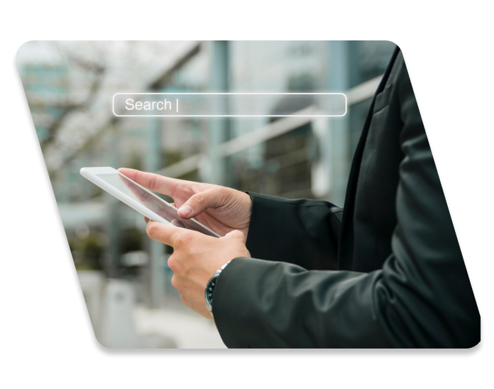 A hand with a tablet